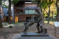 The statue of Hachiko and his owner