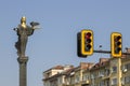 The statue of Hagia Sophia in the center of Sofia