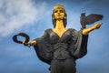 The statue of Hagia Sophia in the center of Sofia, Capital of Bulgaria