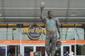 Statue of Hall of Fame Dolphins quarterback Dan Marino in front of Hard Rock Stadium in Miami Gardens, Florida