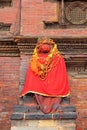 Statue Of Hamunan outside Sundari Chowk in Patan, Nepal