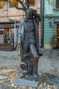 Statue of The Writer Hans Christian Andersen in Bratislava, Slovakia