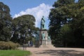 Statue of Hans christian Orested in Orstedparken i9n Copenhagen