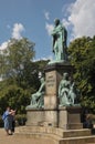 Statue of Hans christian Orested in Orstedparken i9n Copenhagen