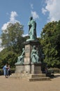 Statue of Hans christian Orested in Orstedparken i9n Copenhagen
