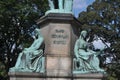 Statue of Hans christian Orested in Orstedparken i9n Copenhagen