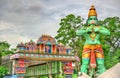 Statue of Hanuman, a Hindu god, at the Ramayana Cave, Batu Caves, Kuala Lumpur Royalty Free Stock Photo