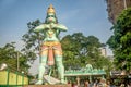 Statue of Hanuman at the Ramayana Cave- Batu Caves, Kuala Lumpur Royalty Free Stock Photo