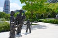 Statue Happy Family of Five by Chua Boon Kee in Singapore, 2012,