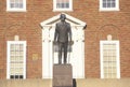 Statue of Harry S. Truman at the entrance to the Independence, MO Courthouse