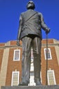 Statue of Harry S. Truman in front of the Jackson County Courthouse, Independence, MO Royalty Free Stock Photo