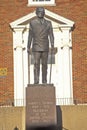 Statue of Harry S. Truman in front of the Jackson County Courthouse, Independence, MO Royalty Free Stock Photo