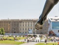 Statue heel in front of Altes museum in Berlin, Germany Royalty Free Stock Photo