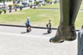Statue heel in front of Altes museum in Berlin, Germany Royalty Free Stock Photo