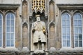 Statue of Henry VIII at the gate of Trinity College