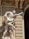 Statue of Hercules fighting Antaeus in Vienna Austria Royalty Free Stock Photo