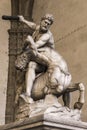 Statue Hercules and Nessus in Loggia dei Lanzi in Florence