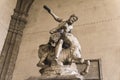 Statue Hercules and Nessus in Loggia dei Lanzi in Florence Royalty Free Stock Photo