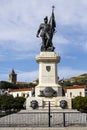 Statue of Hernan Cortes, Mexico conqueror, Medellin, Spain Royalty Free Stock Photo