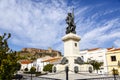 Statue of Hernan Cortes, Mexico conqueror, Medellin, Spain Royalty Free Stock Photo