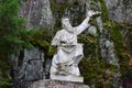 Statue of the hero of the epic Kalevala VÃÂ¤inemÃÂ¶ijnen with Karelian-Finnish gusli Ã¢â¬Åkantele