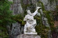 Statue of the hero of the epic Kalevala VÃÂ¤inemÃÂ¶ijnen with Karelian-Finnish gusli Ã¢â¬Åkantele