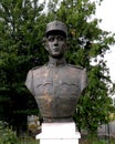 Statue of an hero in Marasesti, memorial from the WWI