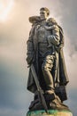 Statue of the heroic Soldier Liberator in Soviet War Memorial, Berlin, germany Royalty Free Stock Photo