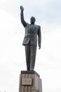 Statue of Heydar Aliyev in Fizuli Park, in Baku Royalty Free Stock Photo