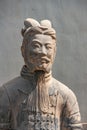 Statue of higher officer outside Terracotta Army museum, Xian, China