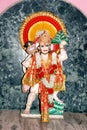 A statue of Hindu god Hanuman at Temple Royalty Free Stock Photo