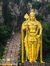 Statue of Hindu God Murugan at Batu Caves, Kuala Lumpur, Malaysia Royalty Free Stock Photo