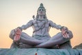 Siva statue on the ghats in Rishikesh, India.