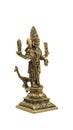 statue of hindu god of war karthikeya with a spear weapon