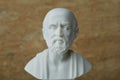 Statue of Hippocrates,ancient Greek physician. Royalty Free Stock Photo