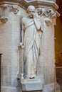 Statue of Hippocrates in The university of Oxford Museum of natural History in Oxford, Oxfordshire, UK