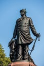 Statue of historic Bismarck Memorial in the Tiergarten in Berlin, Germany. Royalty Free Stock Photo