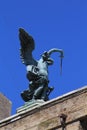 The statue of Holy Angel in the Mausoleum of Hadrian Royalty Free Stock Photo