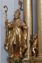 Statue in the Holy Cross Church in Warsaw, Poland Royalty Free Stock Photo