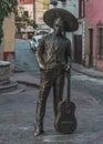 Statue in Homage Mariachi Mexican Musicians.