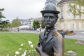 Statue in honor of Charlie Chaplin in Vevey