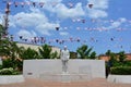 Statue in honor of Ruben Dario, in Leon, Nicaragua