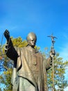 Statue in honor of the Saint Pope John Paul II, Kamenets-Podolsky, Ukraine