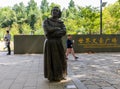Statue of Honore de Balzac at World Literary Giant Square in Luxun Park