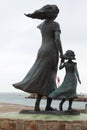 The Statue of Hope in le Grau-du-Roi fishing harbour, France Royalty Free Stock Photo