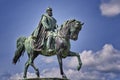 Statue horse with rider Royalty Free Stock Photo