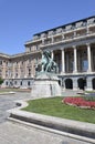 Statue of horseherd, Budapest. Royalty Free Stock Photo