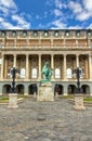 Statue of the Hortobagy horseherd, Buda castle Royalty Free Stock Photo