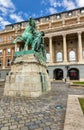 Statue of the Hortobagy horseherd, Budapest Royalty Free Stock Photo