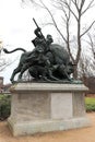 Statue of a hunter in Tiergarten, Berlin